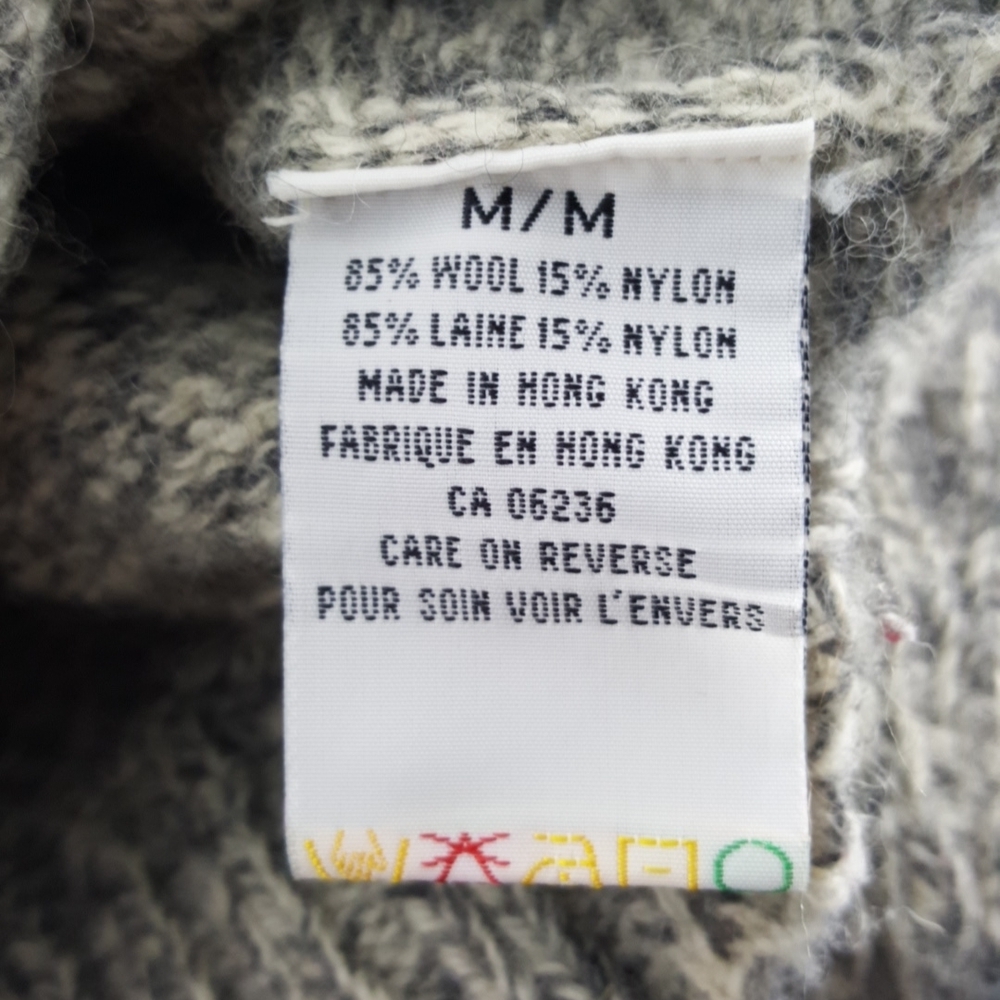 VTG Lakewoods Bay Men's Warm Winter V-Neck Pullover Wool Blend Knit Sweater (M) - Picture 8 of 9